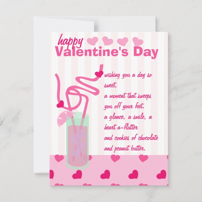 Cartes Pour Fêtes Annuelles Lemonade rose pour deux (Devant)