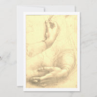 Léonard de Vinci, Étude des mains d'une femme