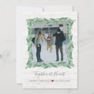 Cartes Pour Fêtes Annuelles L'épinette agricole ensemble au coeur