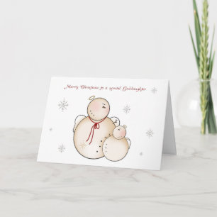 Cartes Pour Fêtes Annuelles Les Anges des neiges, Joyeuse fille de Noël
