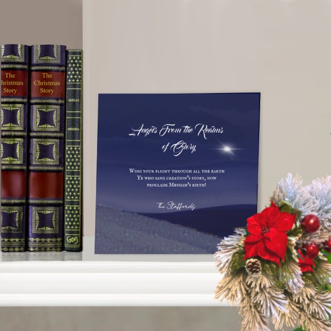 Cartes Pour Fêtes Annuelles Les anges des royaumes de Noël de gloire (Créateur téléchargé)