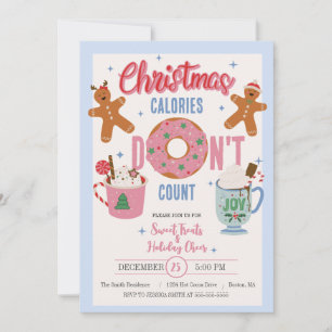 Cartes Pour Fêtes Annuelles Les calories de Noël ne comptent pas