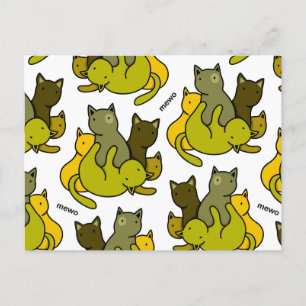 Cartes Pour Fêtes Annuelles Les chatons d'olive