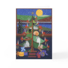 Les chats dans l'arbre de Noël