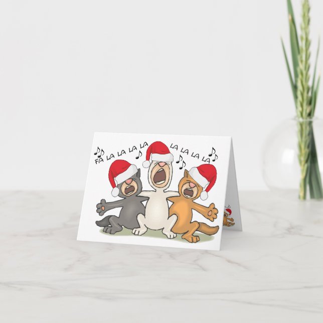 Cartes Pour Fêtes Annuelles Les Chats du Christ (Devant)