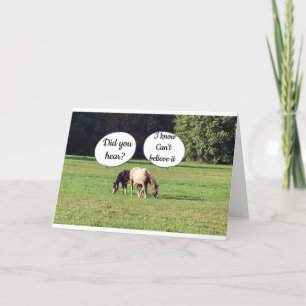 CARTES POUR FÊTES ANNUELLES LES CHEVAUX NE PEUVENT PAS CROIRE QUE VOUS AVEZ 40