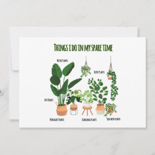 Cartes Pour Fêtes Annuelles Les Choses Que Je Fais Dans Mon Temps De Rechange 
