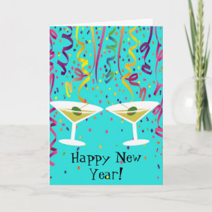 Cartes Pour Fêtes Annuelles Les confettis de nouvelle année