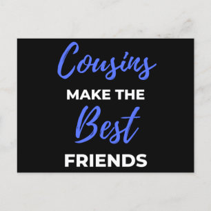 Cartes Pour Fêtes Annuelles Les cousins font les meilleurs amis