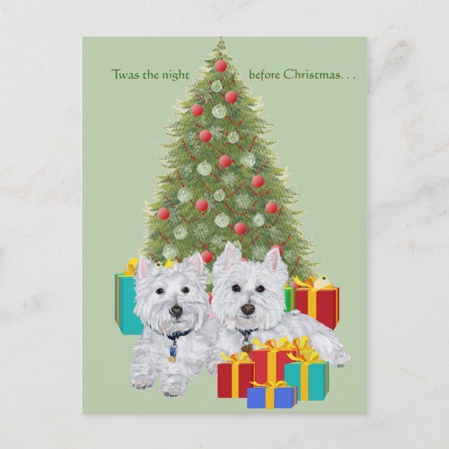 Cartes Pour Fêtes Annuelles Les desserts de l'arbre de Noël (Devant)