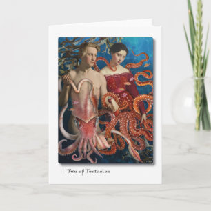 Cartes Pour Fêtes Annuelles Les deux de Tentacles