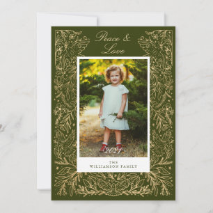 Cartes Pour Fêtes Annuelles Les Doves De Noël De La Paix Et De L'Amour Cadre F