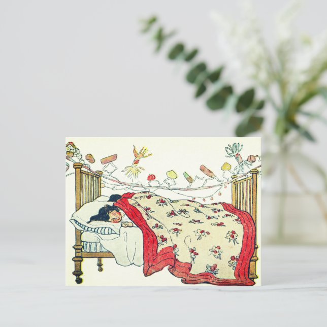 Cartes Pour Fêtes Annuelles Les enfants étaient nichés tous douillets dans leu (Debout devant)