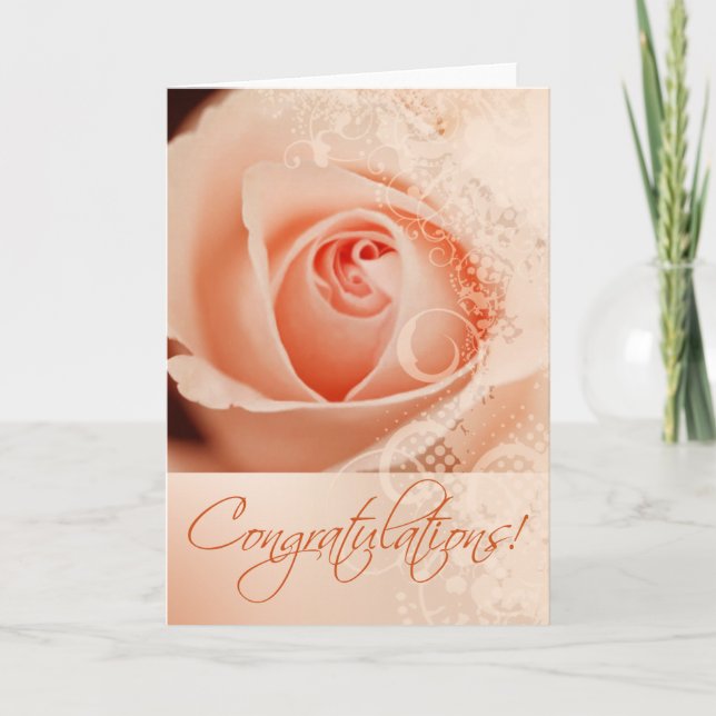 Cartes Pour Fêtes Annuelles Les félicitations épousant la dentelle nuptiale se (Devant)