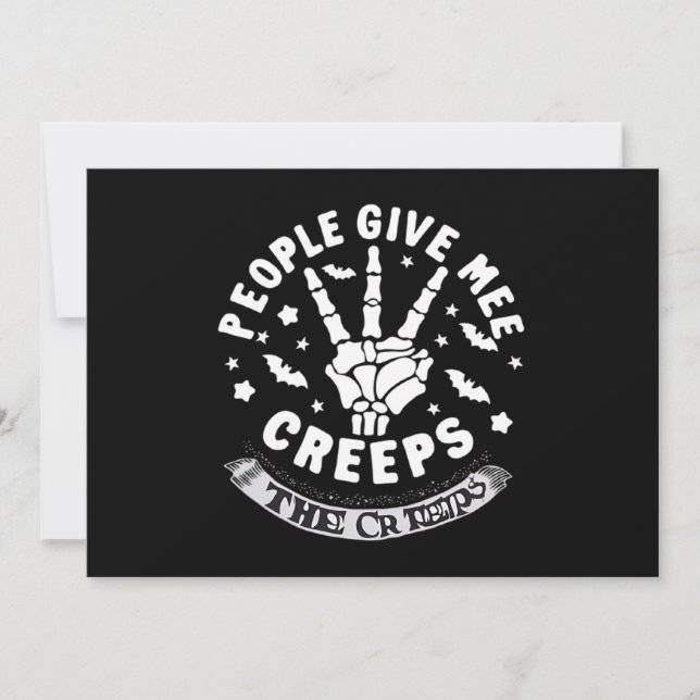 Cartes Pour Fêtes Annuelles Les gens me donnent la chair de poule (Devant)