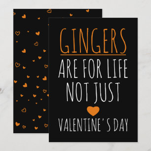 Cartes Pour Fêtes Annuelles Les Gingers sont pour la vie et pas seulement la c