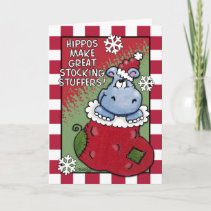 Cartes Pour Fêtes Annuelles Les hippopotames deviennent de grands fourrés