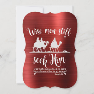 Cartes Pour Fêtes Annuelles Les Hommes Sages Lui Demandent Encore Noël