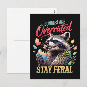 Cartes Pour Fêtes Annuelles Les lapins sont surestimés Restez sauvage