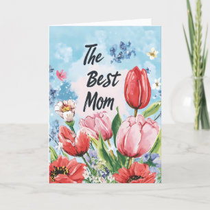 Cartes Pour Fêtes Annuelles Les meilleures fleurs rétro de maman