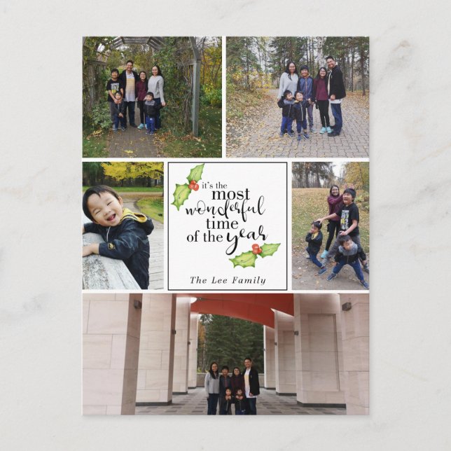 Cartes Pour Fêtes Annuelles Les moments les plus merveilleux de l'année Photo  (Devant)