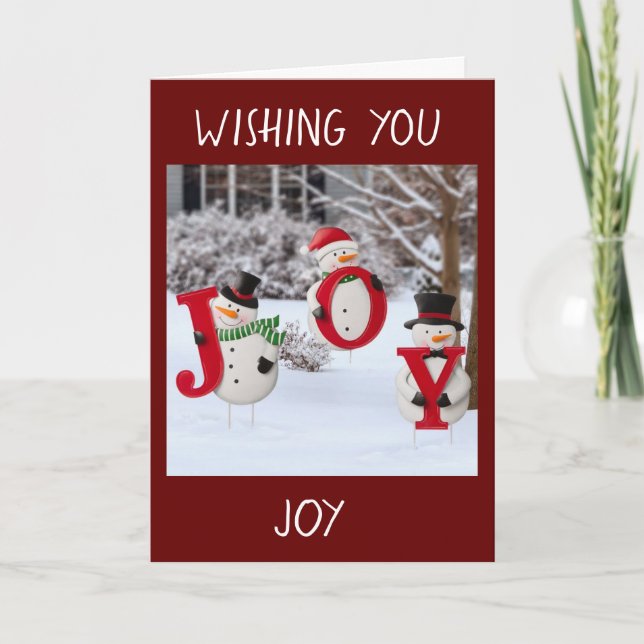 CARTES POUR FÊTES ANNUELLES **LES NEIGE DOUCE SOUHAITENT QUE VOUS JETEZ NOËL** (Devant)