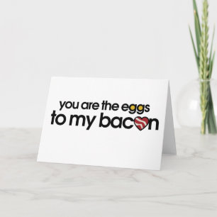 Cartes Pour Fêtes Annuelles Les oeufs à mon Bacon