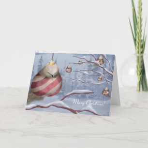 Cartes Pour Fêtes Annuelles Les oiseaux d'ornement