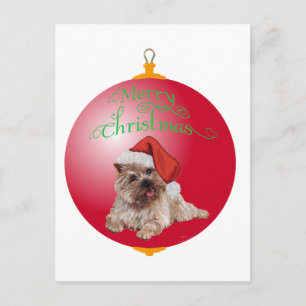 Cartes Pour Fêtes Annuelles Les ornements de Noël de Cairn Terrier