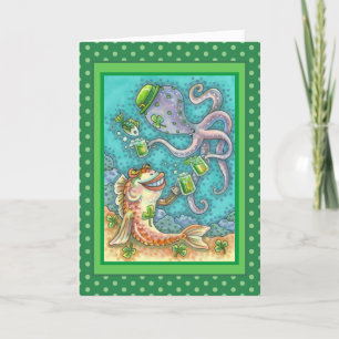 Cartes Pour Fêtes Annuelles LES POISSONS ET LES POISSONS DE St. PADDY CHÈQUES 