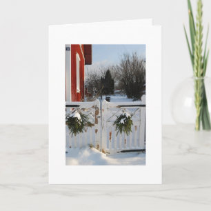 CARTES POUR FÊTES ANNUELLES LES PORTES DE CHRISTMAS-ACROSS LES MILLES