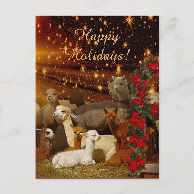 Cartes Pour Fêtes Annuelles Les postcards d'Alpaca (Devant)