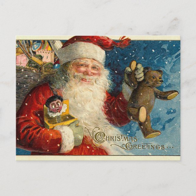 Cartes Pour Fêtes Annuelles Les postcards de Victorian Santa Christmas (Devant)