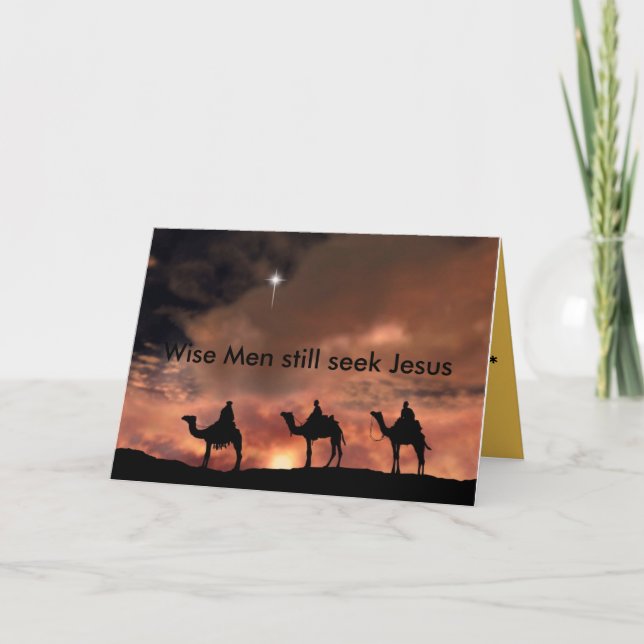 Cartes Pour Fêtes Annuelles Les sages cherchent toujours Jésus (Devant)