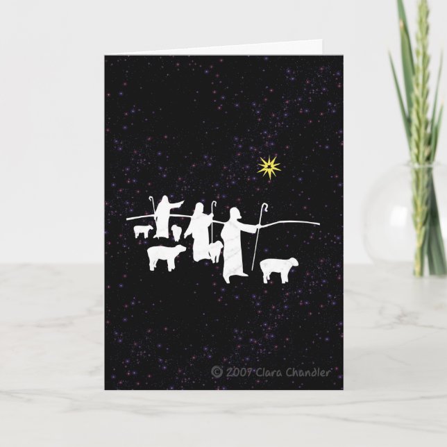 Cartes Pour Fêtes Annuelles Les sages le cherchent (Devant)