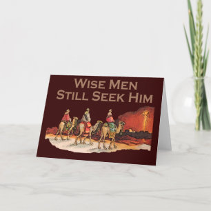 Cartes Pour Fêtes Annuelles Les Sages Le Cherchent Encore, Noël Chrétien