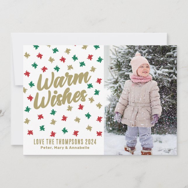 Cartes Pour Fêtes Annuelles Les souhaits chauds (Devant)