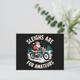 Cartes Pour Fêtes Annuelles Les Soupirs Sont Pour Amateurs Noël Motorbike Bike