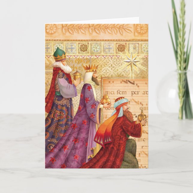 Cartes Pour Fêtes Annuelles Les Trois Rois (Devant)