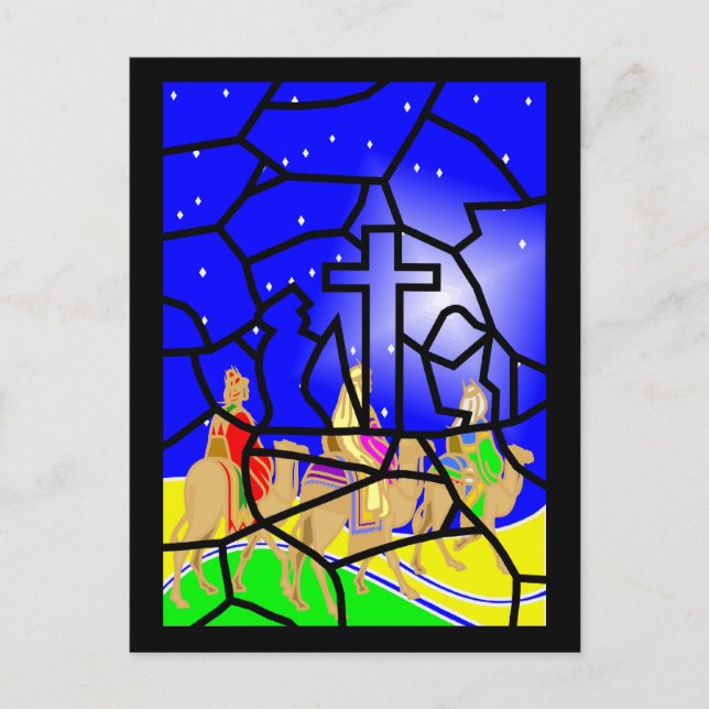 Cartes Pour Fêtes Annuelles Les trois Rois Christmas Postcard (Devant)