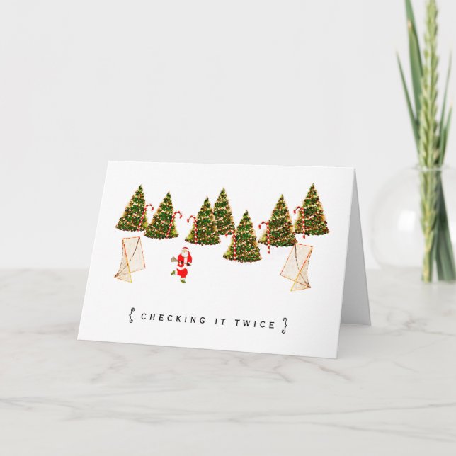 Cartes Pour Fêtes Annuelles Les vacances de la crosse (Devant)