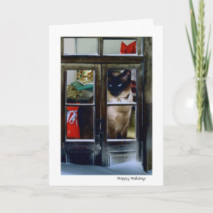 Cartes Pour Fêtes Annuelles les vacances du chat