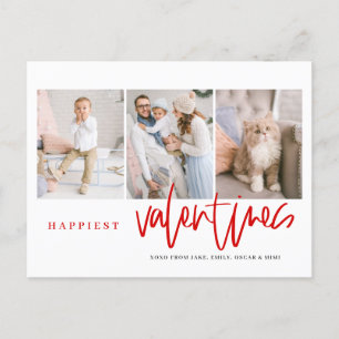 Cartes Pour Fêtes Annuelles Les valentines les plus heureuses Lettres Rouge Ph