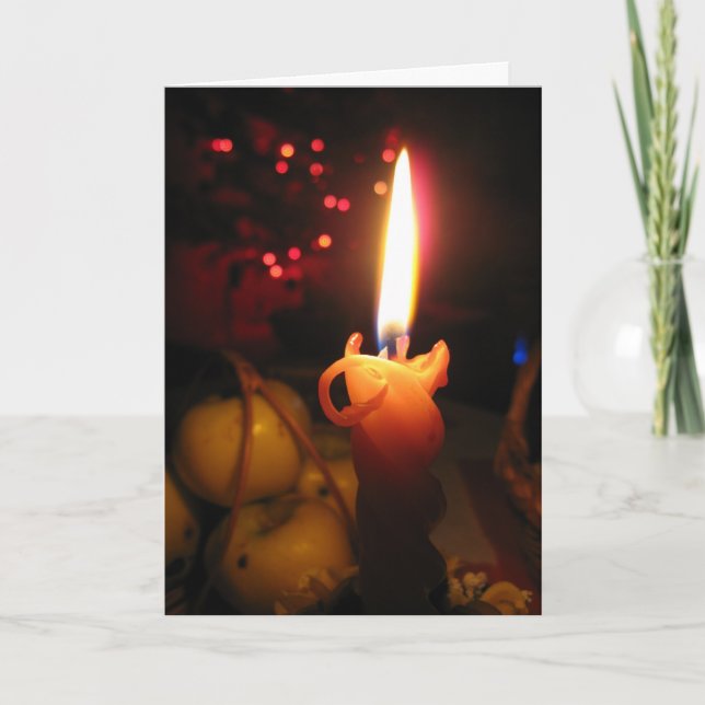 Cartes Pour Fêtes Annuelles Les voeux de la nuit silencieuse (Devant)