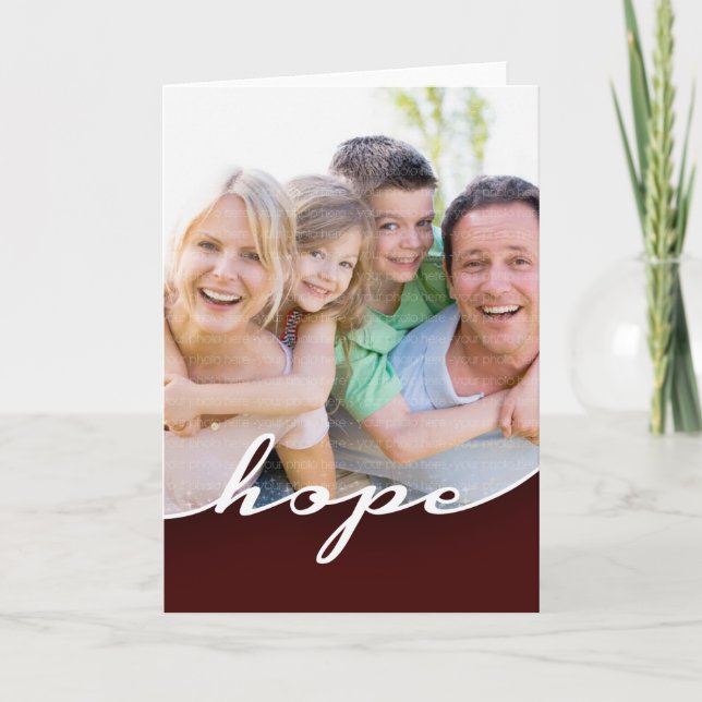 Cartes Pour Fêtes Annuelles L'espoir dans cette nouvelle année (Devant)