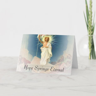 Cartes Pour Fêtes Annuelles L'espoir jaillit éternel