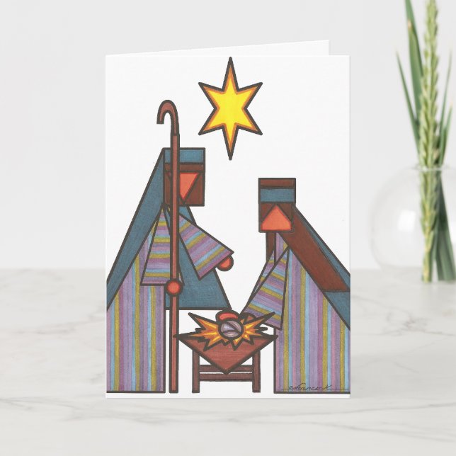 Cartes Pour Fêtes Annuelles L'étoile de Bethléem (Devant)