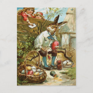 Cartes Pour Fêtes Annuelles Lettre au lapin de Pâques