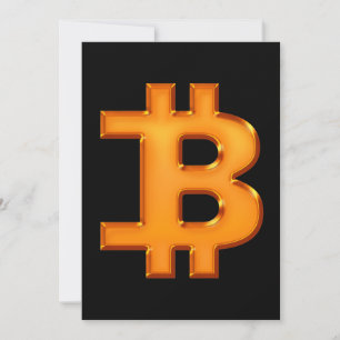 CARTES POUR FÊTES ANNUELLES LETTRE BITCOIN