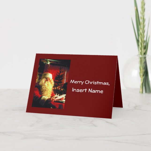 Cartes Pour Fêtes Annuelles Lettre customisée de Père Noël (Devant)